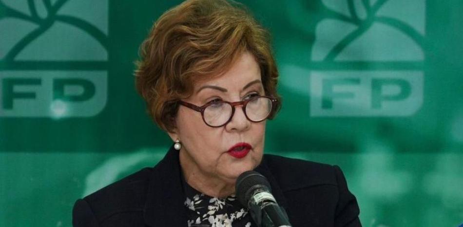 Josefina Pimentel, exministra de Educación y dirigente de la Fuerza del Pueblo.