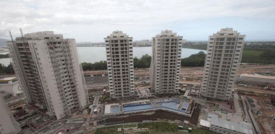 Villa olímpica. Imagen del aérea de la monumental villa para albergar a los atletas para los Juegos Olímpicos de 2016 en Río de Janeiro, Brasil.