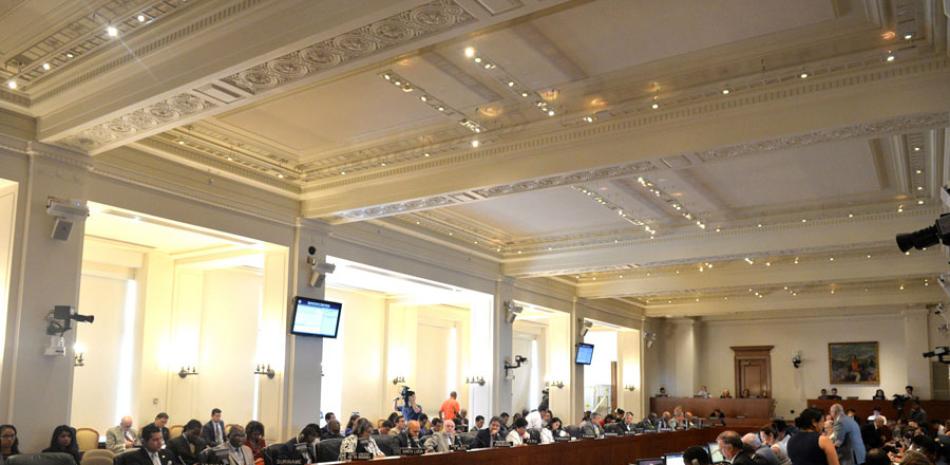 Encuentro. El Consejo Permanente de la OEA recibió ayer el informe sobre la situación RD-Haití, durante la sesión extraordinaria celebrada en su sede en Washington.
