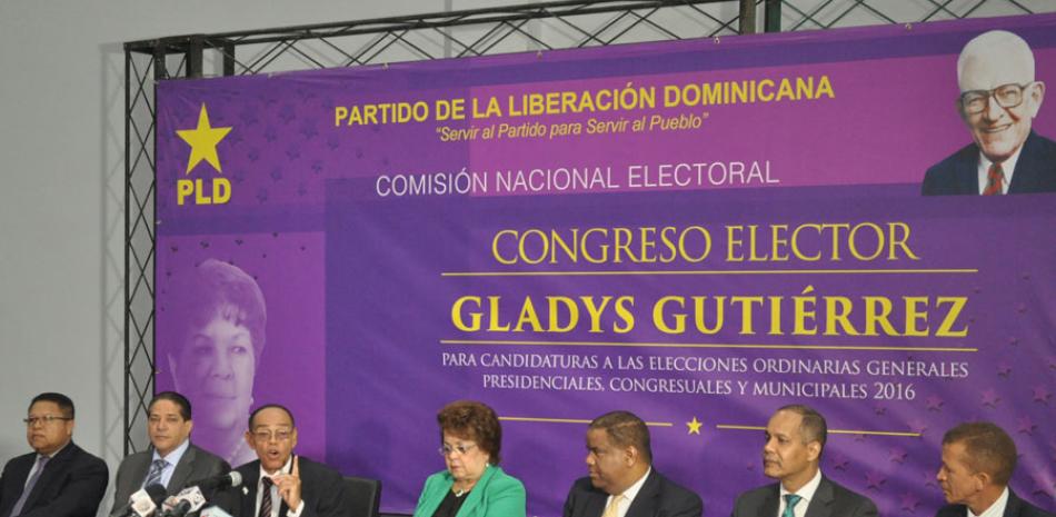 Elecciones. Lidio Cadet, coordinador de la Comisión Nacional Electoral del PLD, ofreció la información en rueda de prensa.