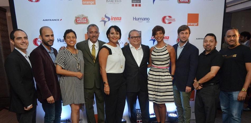 Expertos. Los miembros del jurado y organizadores de la sexta versión del Festival Internacional de Cine Fine Arts que se desarrollará del 1 al 14 de octubre en cines de Caribbean Cinemas, en Novo Centro, Santo Domingo, y Plaza Internacional, en Santiago.