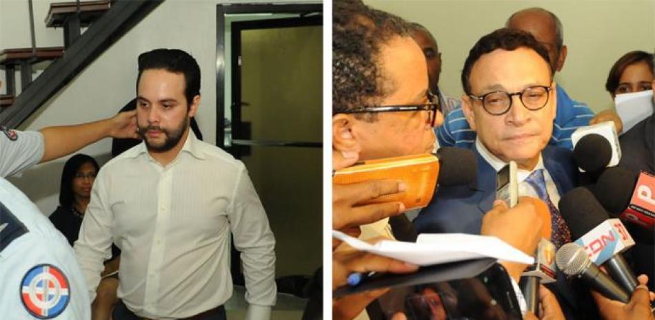 Investigación. Florencio Estévez, izquierda, y Miguel Pimentel Kareh, derecha, a su llegada ayer, en horarios separados, a una cita para interrogatorios a cargo de fiscales en la sede de la PEPCA.