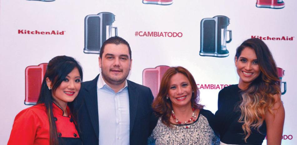 Chef Pandita, Manuel Castellanos, Paola Mayorga y Dawilda González.