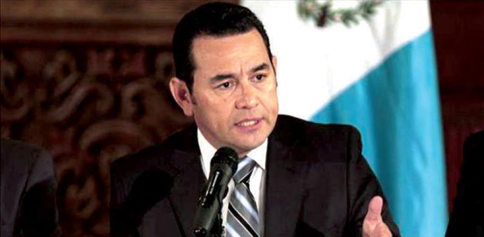 Gira. El presidente guatemalteco estará hoy en Nicaragua y luego viajará a Panamá. Mañana miércoles llegará a RD.