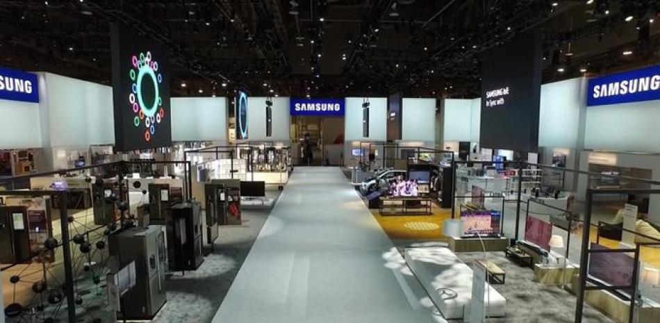 Espacio. Con 28,000 pies cuadrados, el ‘booth’ de Samsung fue el más grande del CES 2016.