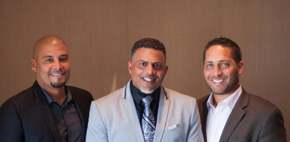 Agentes. Brian Mejía, Jay Alou Jr y Ulises Cabrera, tres dominicanos que forman parte del emporio Octagon, empresa a la que pertenecen gran parte de las estrellas latinas del béisbol y otros deportes.