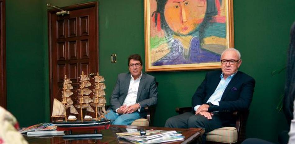 Encuentro. Joaquín Blaya, nuevo presidente de Lantica Media; y Fred Medina, jefe de Operaciones.