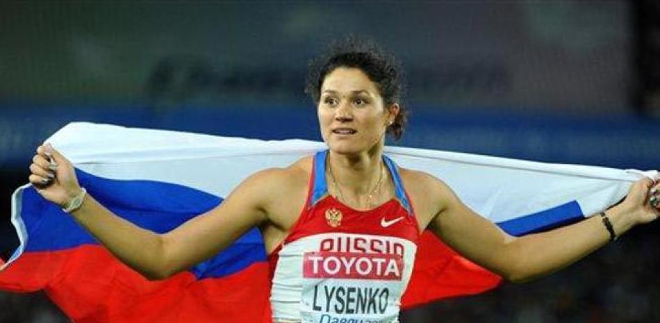 Tatiana Beloboródova, campeona olímpica en lanzamiento de martillo en los Juegos Olímpicos de Londres 2012.