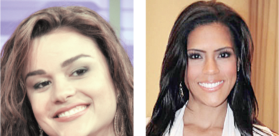 Figuras. Clarissa Molina y Francisca Lachapel, dominicanas ganadoras del concurso Nuestra Belleza Latina.