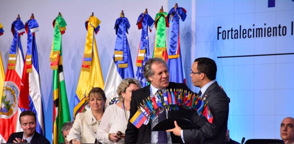 El secretario general de la OEA, Luis Almagro, y el canciller dominicano, Andrés Navarro, catalogaron como exitosa la 46 Asamblea.
