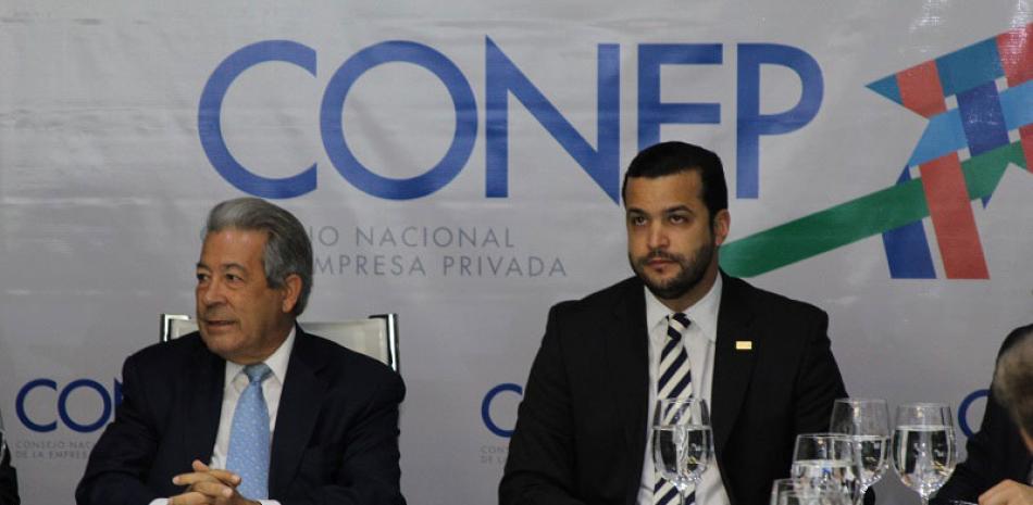 Rafael Blanco, presidente del Consejo Nacional de la Empresa Privada (Conep) y Rafael Paz, vicepresidente.