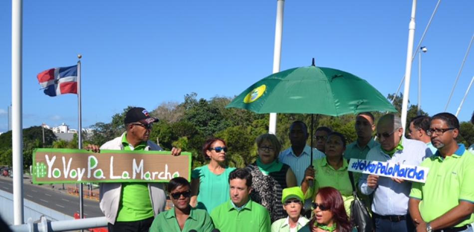 Cívica y pacífica. Los organizadores de la marcha contra la corrupción y la impunidad invitaron a los ciudadanos a asistir con alguna vestimenta o accesorio de color verde como símbolo de esperanza.
