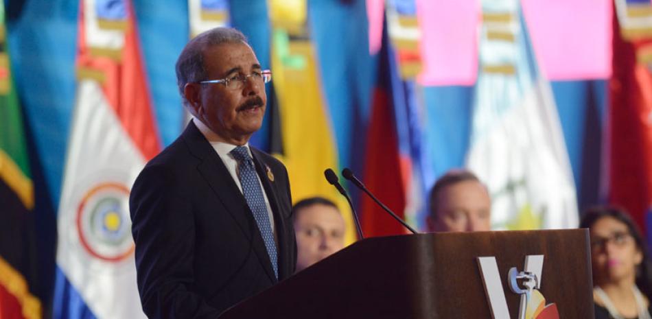 V Cumbre. Durante su discurso, el presidente Danilo Medina, afirmó que los Tratados han abierto puertas y generado beneficios.