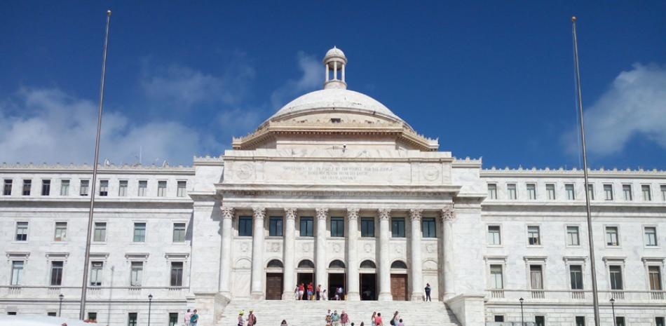 Capitolio. La fachada sur del Capitolio de Puerto Rico es tan imponente como la fachada norte o principal.