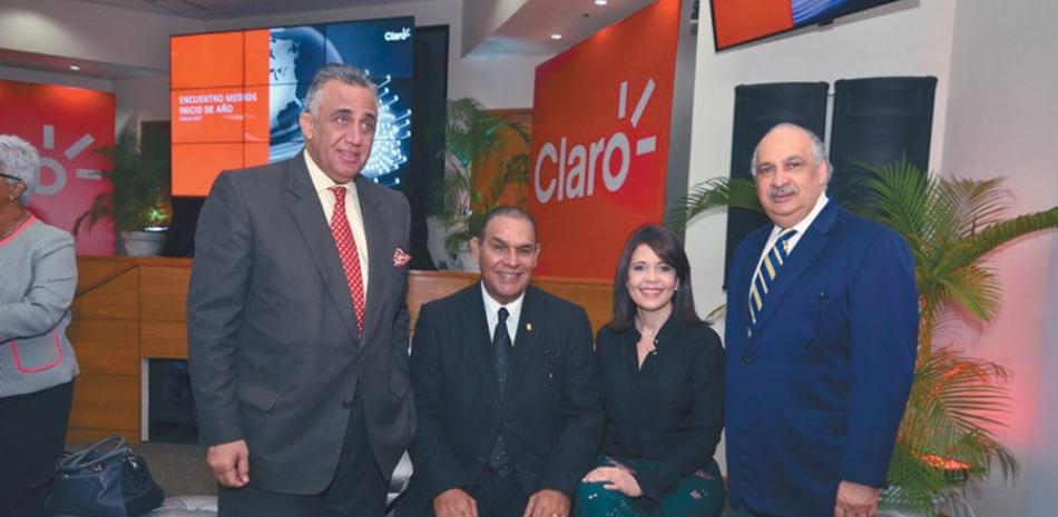 Luisín Mejía, Miguel Franjul, Gerty Valerio y Ruddy González.