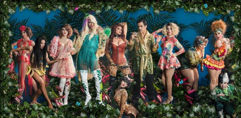 Elenco. Elegancia, sensualidad, fantasía y música podrá disfrutar el público con la puesta en escena del “Hotel Burlesque: Tropical Paradise”.