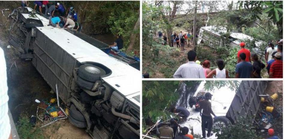 Bus de la ruta de Bocas del Toro se accidenta en Antón y deja varios heridos. Foto/tomada de @BCBP.