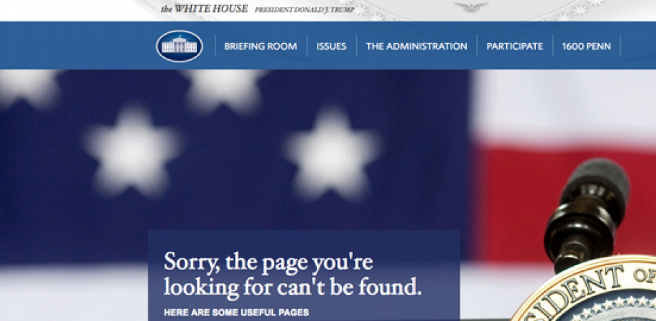 Página web en español de la Casa Blanca.