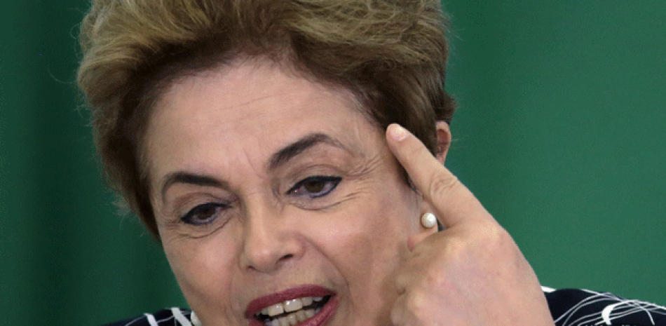 Destituida. Dilma Rousseff, expresidenta.