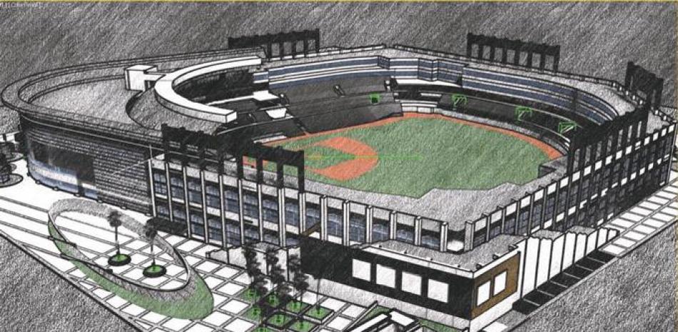 La imagen recoge el diseño del proyecto propuesto para la remodelación del viejo Estadio Quisqueya Juan Marichal, el cual dejaría a la República Dominicana en capacidad de servir de sede al Clásico Mundial.