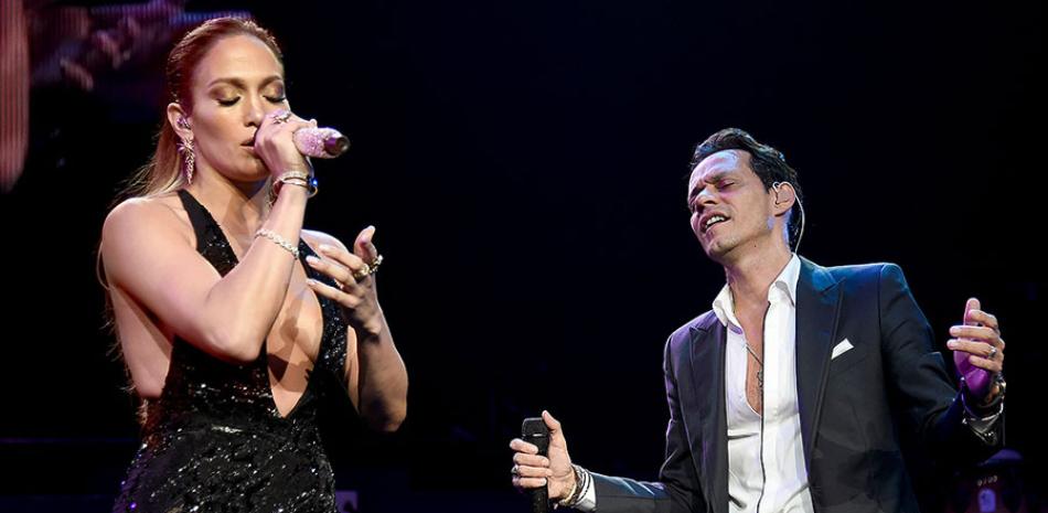 Artistas. Jennifer López y Marc Anthony han actuado juntos en muchas ocasiones.