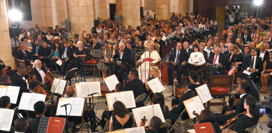 El tradicional concierto estuvo presidido por el arzobispo metropolitano de Santo Domingo, monseñor Francisco Ozoria Acosta.