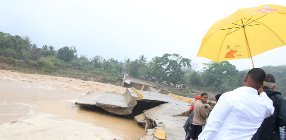 Inundaciones. Las lluvias de los últimos días dejaron grandes daños en puentes y carreteras en varias regiones del país.