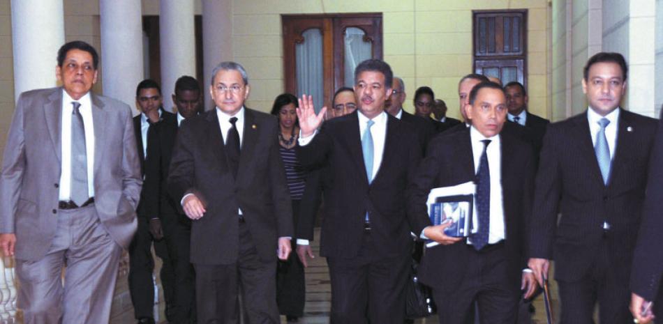Composición. El presidente Leonel Fernández (centro) presidió el CNM durante la última convocatoria realizada en el 2011, cuando ese órgano eligió a los jueces de las Altas Cortes, Tribunal Constitucional, la Suprema Corte de Justicia y el Tribunal Superior Electoral.