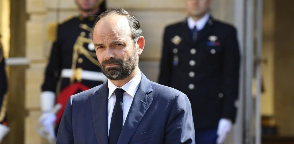 El recién nombrado primer ministro de Francia, Édouard Philippe, tras la ceremonia de traspaso de poderes celebrada en París (Francia), hoy, 15 de mayo de 2017.
