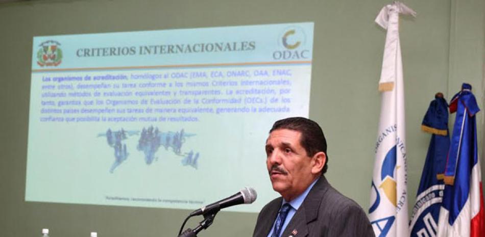 Conferencia. Fernando Reyes Alba, director ejecutivo del Organismo Dominicano de Acreditación (ODAC).