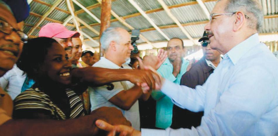 El presidente Danilo Medina se reunió con productores.