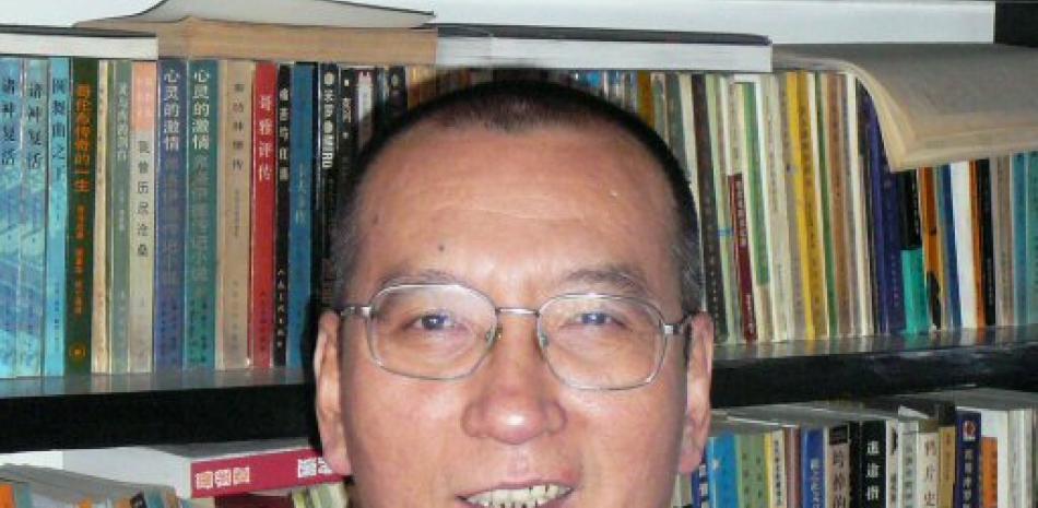 Foto tomada en abril del 2008 del disidente chino Liu Xiaobo en China, quien falleció el 13 de julio del 2017 a los 61 años de edad. (AP Photo/Kyodo News, File).