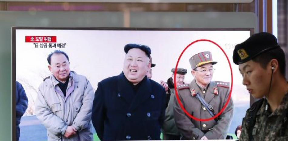 Transmisión de un noticiero reportando sobre Corea del Norte en una estación en Seúl (Corea del Sur).
