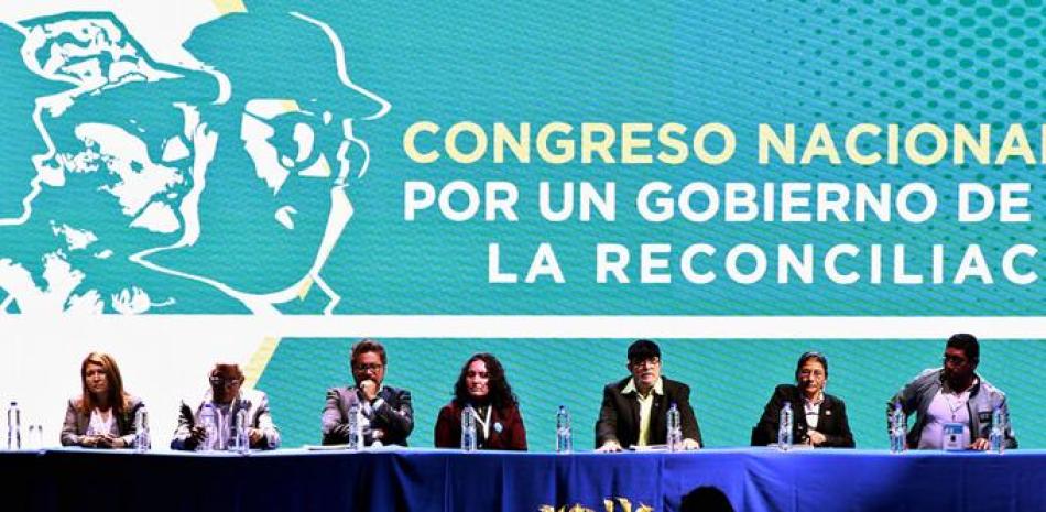 Vista general del Congreso Nacional de las FARC-EP, domingo 27 de agosto de 2017, en Bogotá (Colombia).