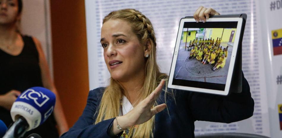 Aclaración. Lilian Tintori, esposa del opositor Leopoldo López, denunció que están “orquestando” un montaje en su contra.