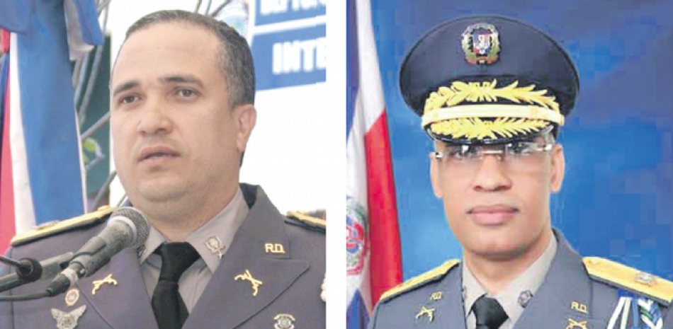 Director. General Ney Aldrín Bautista Almonte y Subdirector. El general Neivis Pérez Sánchez