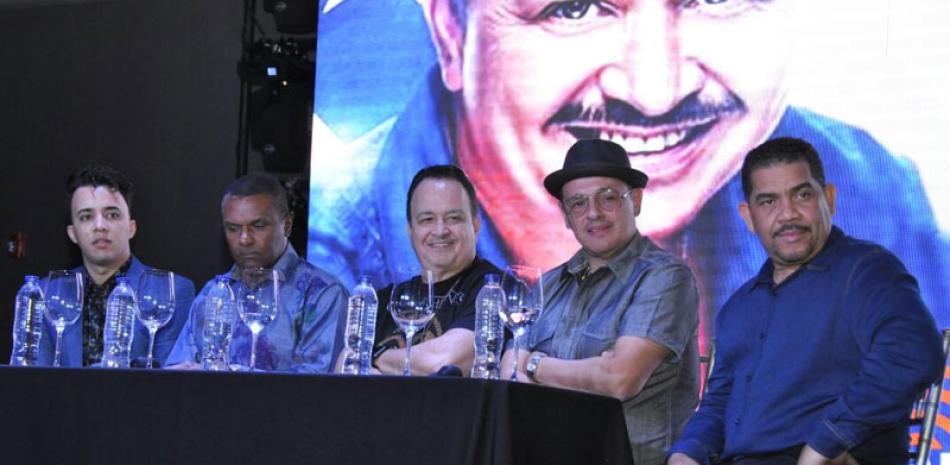 Figuras. Protagonistas del evento artístico durante el encuentro con la prensa dominicana.