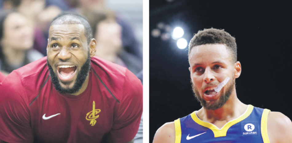 LeBron James y los Cavaliers de Cleveland han asistido a tres finales consecutivas contra los Warriors. Stephen Curry, de los Warriors de Golden State, campeones de la NBA en dos de las pasadas tres temporadas.