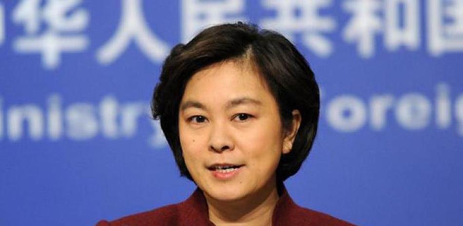 Hua Chunying, vocera de la cancillería de China.