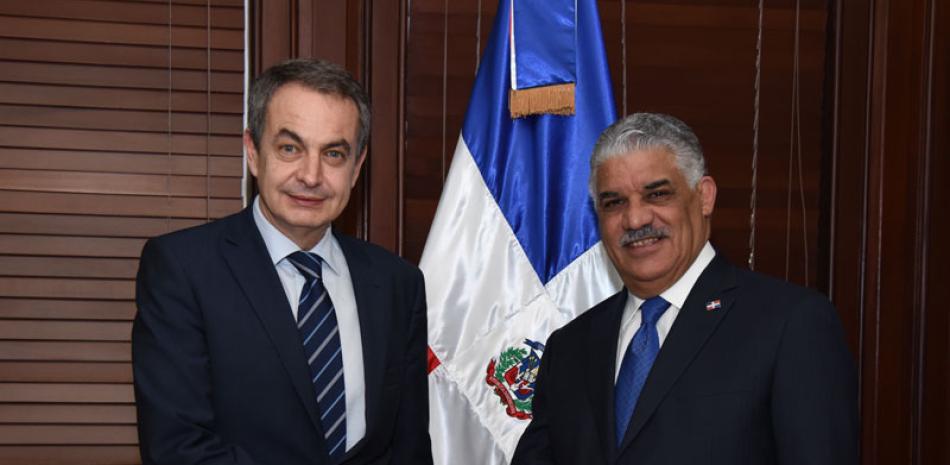 Reunión. Miguel Vargas y Rodríguez Zapatero.