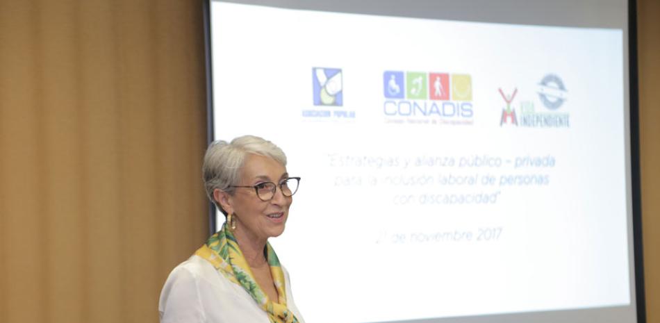 Lourdes Álvarez, presidenta de la FHADI.