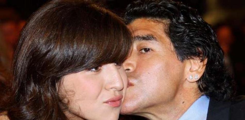Diego Maradona y su hija Giannina