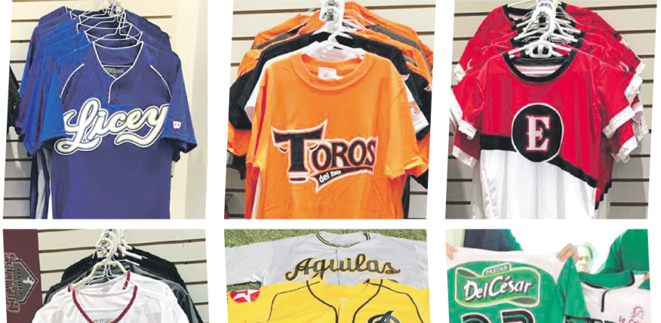 Los equipos que componen la liga dominicana de béisbol profesional presentan cada temporada diseños de uniformes más vistosos y bien elaborados.