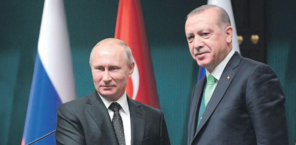 Visita. Putin también visitó al presidente turco, Recep Erdogan.