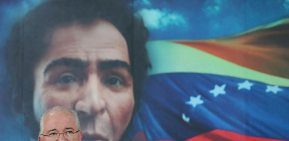 Archivo. El entonces ministro de Eelaciones Exteriores de Venezuela, Rafael Ramírez, en conferencia de prensa el 10 de octubre del 2014 en Caracas.