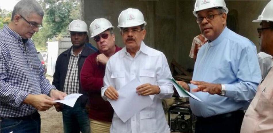 Visita. La primera actividad del año del presidente Danilo Medina fue celebrada en Monte Plata.