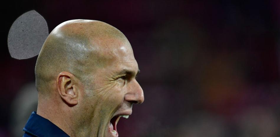 El entrenador del Real Madrid, Zinedine Zidane, no estuvo contento con el empate.