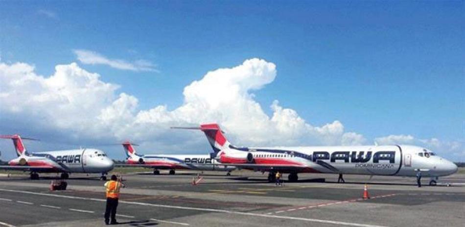 Autoridad. El Estado dominicano mantiene el control de los aviones y de los bienes de la aerolínea Pawa.