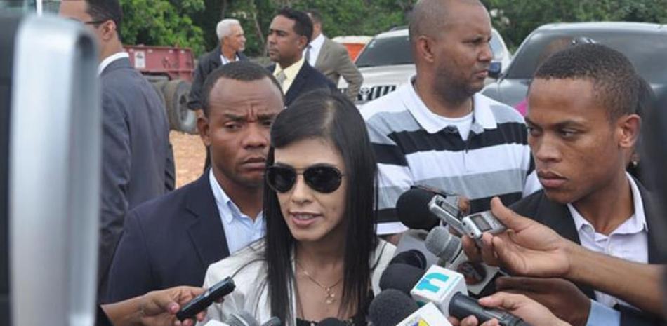 Posición. La fiscal de la provincia Santo Domingo, Olga Diná, se refirió a la prisión preventiva del médico Julio Gómez, tras un encuentro con motivo al Día de la Mujer.