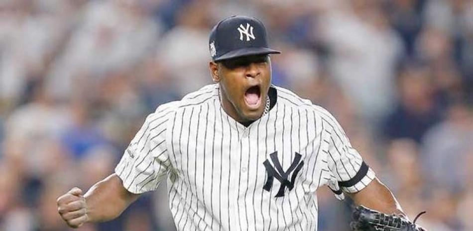 El lanzador abridor de los Yankees de Nueva York, Luis Severino, tuvo un buen desempeño contra los Rays de Tampa Bay en el Yankee Stadium en Nueva York.